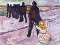 Arbeiter und Kind 1908 Edvard Munch Expressionismus
